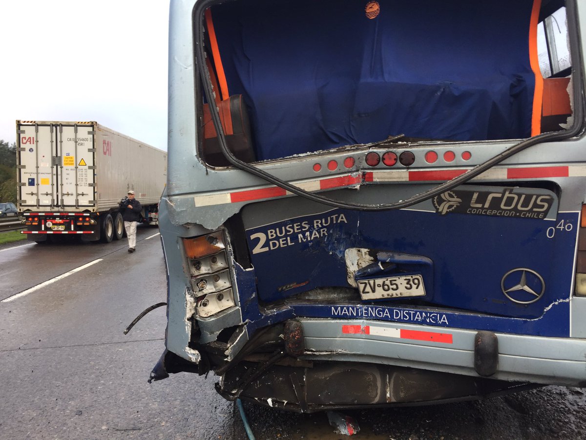 Accidente de transito deja a 35 personas lesionadas en ruta Concepción