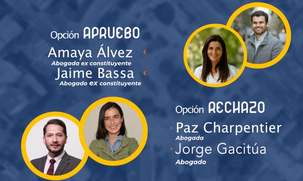 Representantes del Apruebo y el Rechazo debatirán en el Teatro UdeC