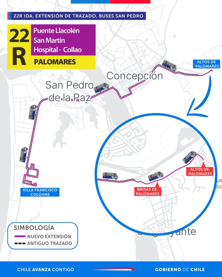 Fotos: muestran los nuevos recorridos de micros en el Gran Concepción ...